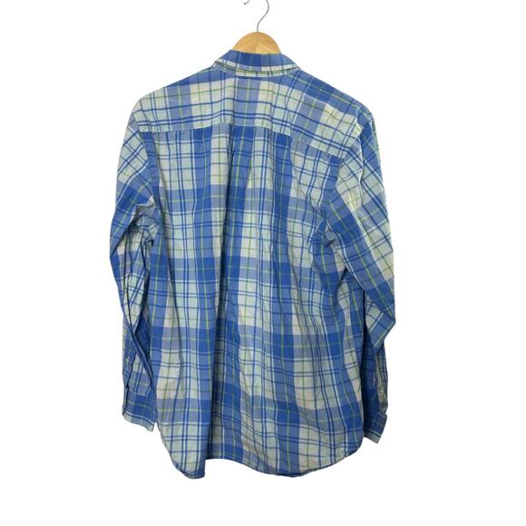 Vineyard Vines Slim Fit Whale Shirt Blue Check Button-Up Shirt Men's Size Large - Picture 4 of 4
